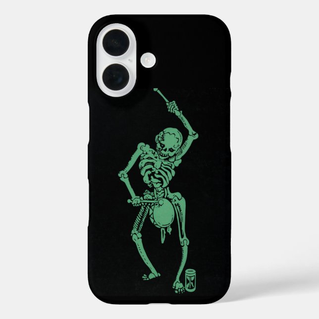 Skeleton Drummer Case-Mate iPhone Case (Back)