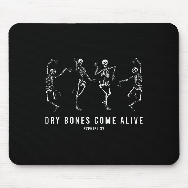 Skeleton Dry Bones Come Alive Christian Halloween  Mouse Mat (Front)