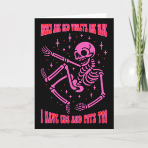 Skeleton Ehlers-danlos Syndrome Valentine Eds Pots Card