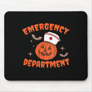 Skeleton Er Nurse Emergency Department Halloween D Mouse Mat
