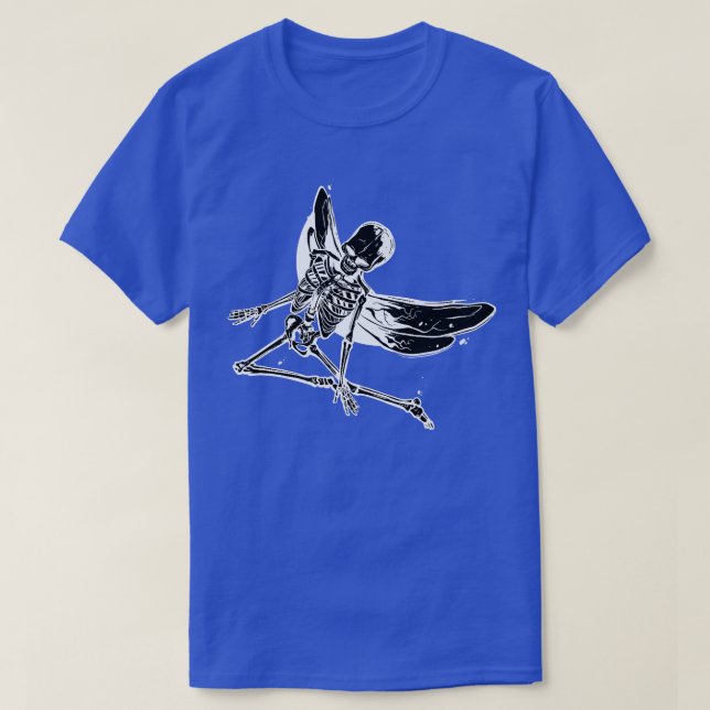 Skeleton Fairy Grunge Fairycore Aesthetic Gothic C T-Shirt (Design Front)