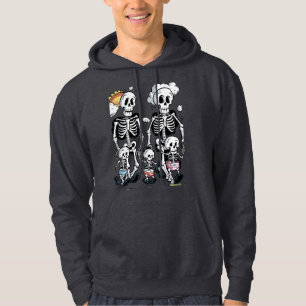 skeleton family hoodie