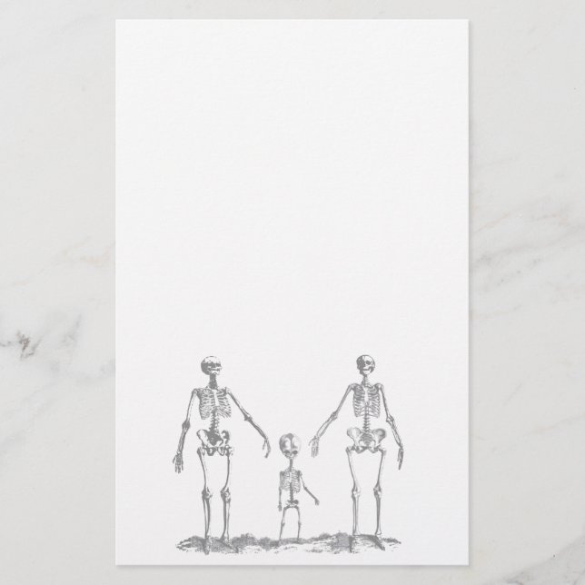 Skeleton Family Stationery (Front)