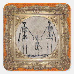Skeleton Family Sticker