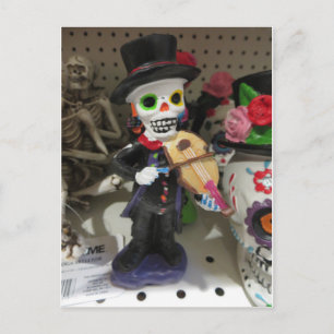 Skeleton Fiddler Postcard