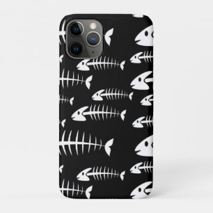 Skeleton Fish Bones Fishing Humour Fisherman Hungr iPhone 11 Pro Case