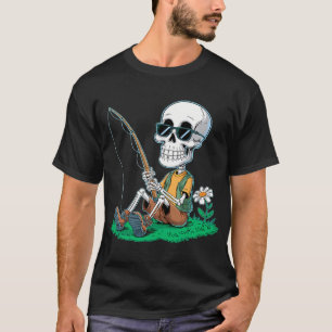 Skeleton Fishing Fisher Fishing rod T-Shirt