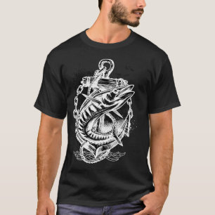 Skeleton Fishing Halloween Costume Bones Fiherman T-Shirt