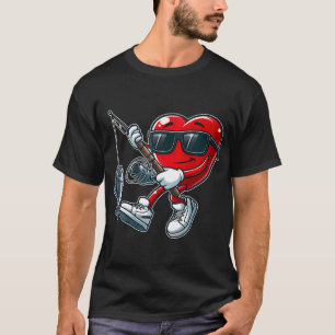 Skeleton Fishing Halloween Costume Fishing Boys Ki T-Shirt