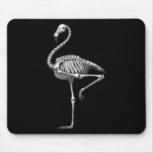 Skeleton Flamingo Halloween  Mouse Mat