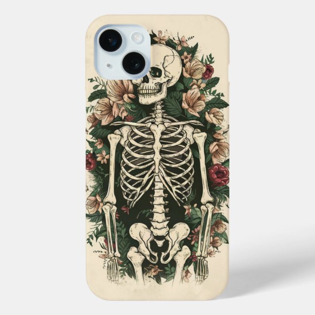 Skeleton Floral  Case-Mate iPhone Case (Back)