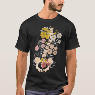 Skeleton Floral Cottagecore Aesthetic Fairycore Fa T-Shirt