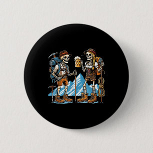 Skeleton Football Halloween Costume Funny Men Boys 6 Cm Round Badge