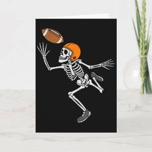 Skeleton Football Halloween Costume Mens Boys Teen Card