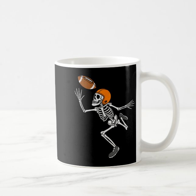 Skeleton Football Halloween Costume Mens Boys Teen Coffee Mug (Right)