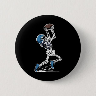 Skeleton Football Halloween Men Boys Women Footbal 6 Cm Round Badge