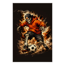Skeleton Football Player Streetwear Cartoon – Dyna