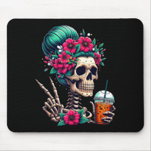 Skeleton Funny Costume Mum Women Halloween Mouse Mat