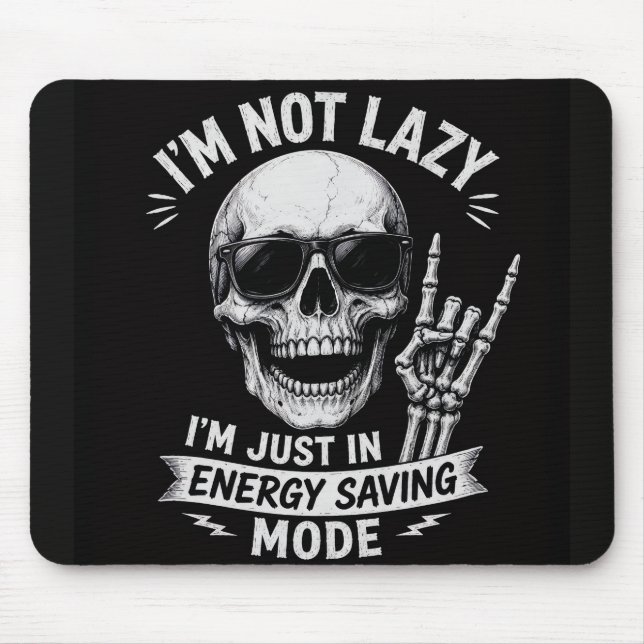 Skeleton Funny Vibes Mouse Mat (Front)