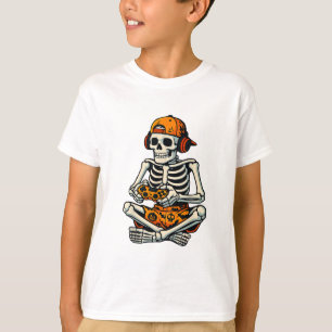 Skeleton Gamer Headphone Funny Halloween Gaming T-Shirt
