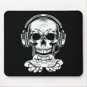Skeleton Gaming Spooky Clothing Video Game Fan Mouse Mat