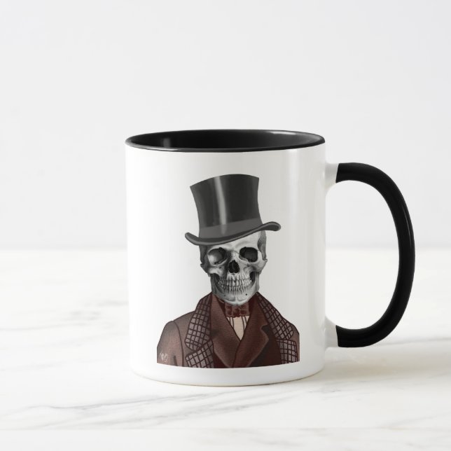 Skeleton Gentleman and Top hat Mug (Right)