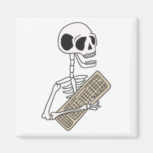 Skeleton Gift For Coding Lover Magnet