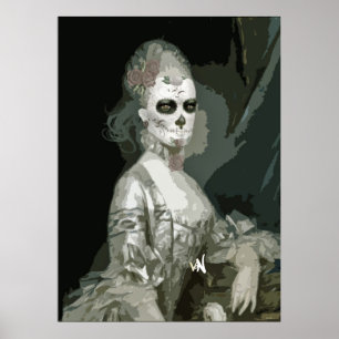 skeleton girl poster