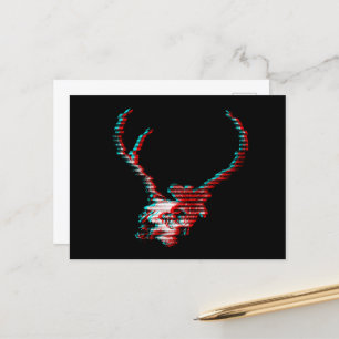 Skeleton Glitch Postcard