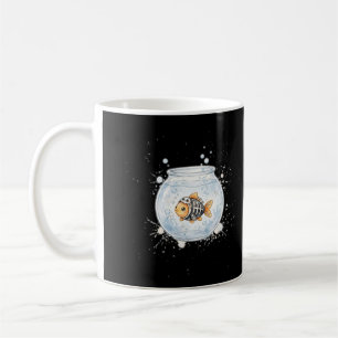 Skeleton Goldfish Bowl Cute Coffee Mug