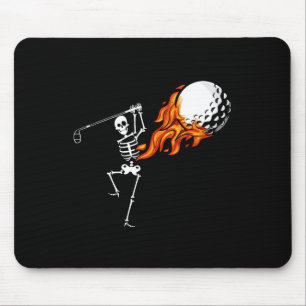Skeleton Golf Funny Halloween Costume Golfing Spor Mouse Mat