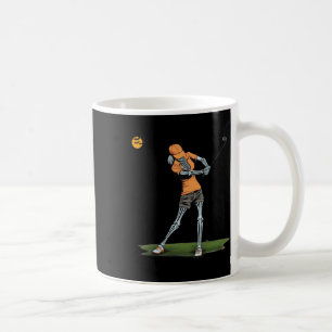 Skeleton Golf Funny Halloween Golfing Sports Golfe Coffee Mug