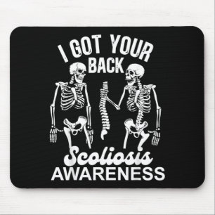 Skeleton Got Back Ortho Life Scoliosis Awareness Mouse Mat