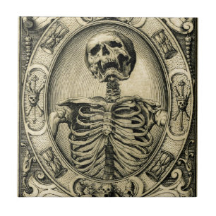 Skeleton, Goth, Mediaeval Tile