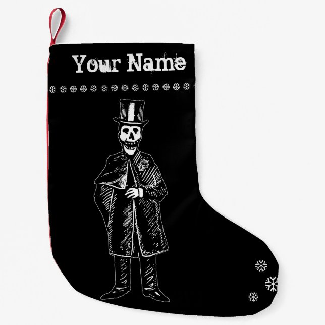 Skeleton Groom Christmas Stocking (Customise) (Front)