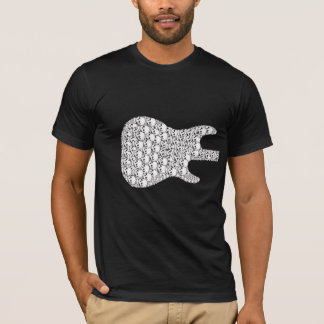 Skeleton Guitar_Front and Back T-Shirt
