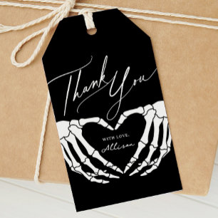 Skeleton Halloween Baby Shower Favour Tag