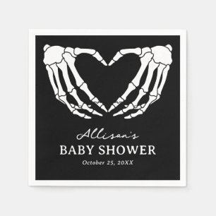Skeleton Halloween Baby Shower Napkin