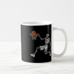 Skeleton Halloween Basketball Player Basketballer Coffee Mug