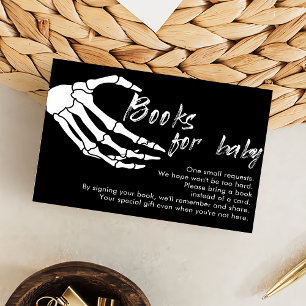 Skeleton Halloween Book For Baby Enclosure Card