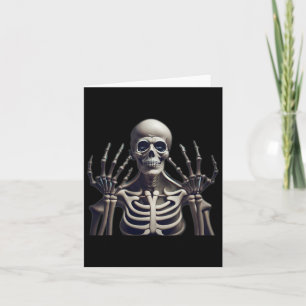 Skeleton Halloween For Mens Womens Kids Card
