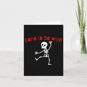 Skeleton Halloween Funny Bone Wild Card