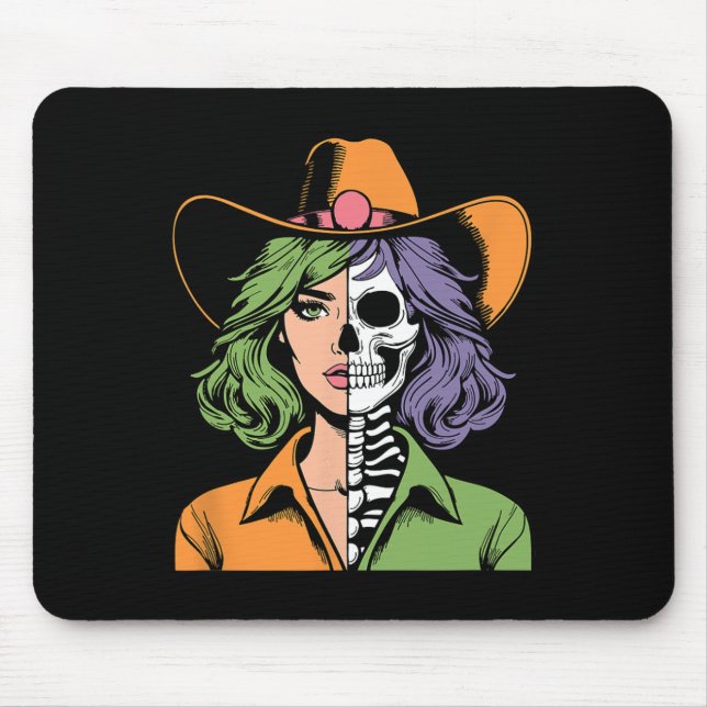 Skeleton Halloween  Mouse Mat (Front)