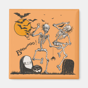 Skeleton Halloween party Magnet
