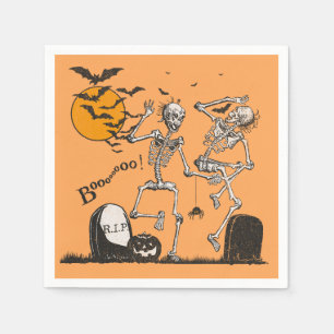 Skeleton Halloween party Napkin