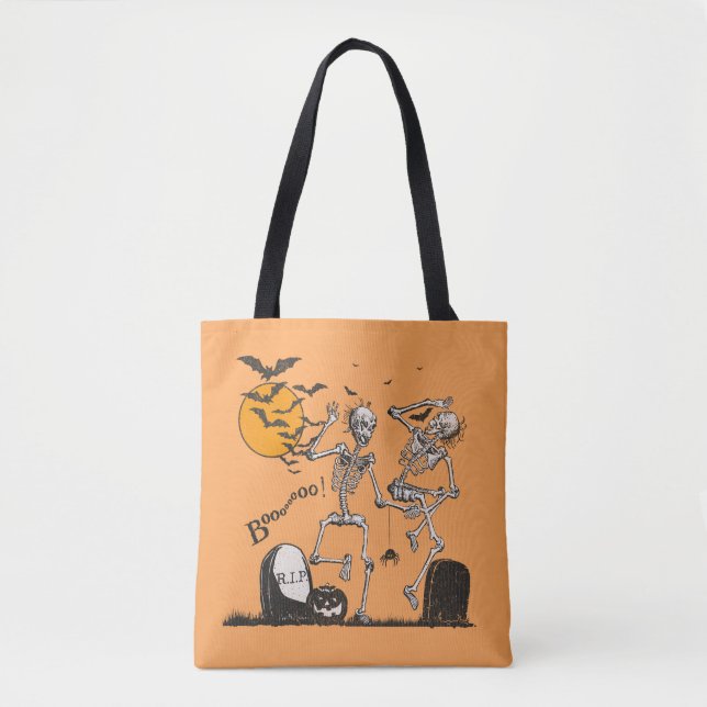 Skeleton Halloween party Tote Bag (Front)