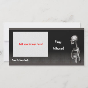 Skeleton - Halloween Photo Card