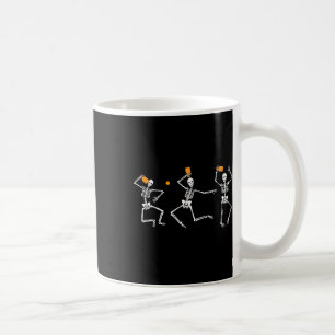 Skeleton Halloween Pickleball Coffee Mug
