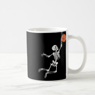Skeleton Halloween Player Catcher Mens Boys Kids Coffee Mug
