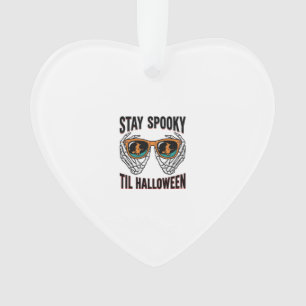 Skeleton Halloween Shirt with Witch Shades Vintage Ornament
